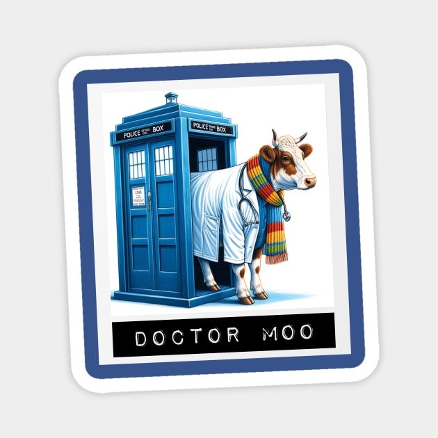 Doctor Moo Magnet by Koala Tea Images