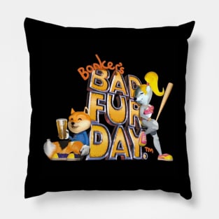 Bonker's Bad Fur Day Pillow