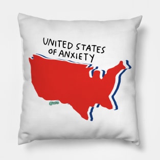 united states of anxiety Pillow