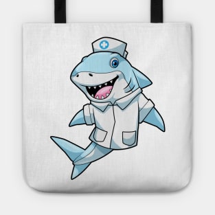 Shark as Nurse with Coat Tote