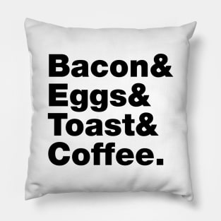 Breakfast (Bacon & Eggs & Toast & Coffee.) Pillow