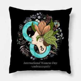 international women's day 2023 embrace equity 2023 Pillow