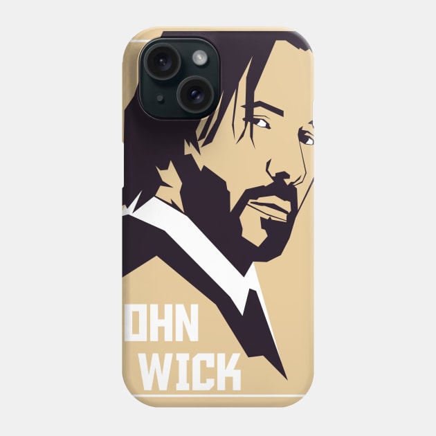 john wick vintage Phone Case by Martincreative