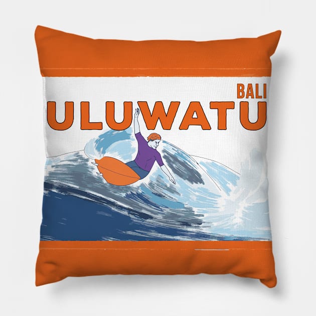 Uluwatu Bali Pillow by DiegoCarvalho