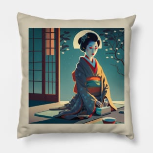 Ukiyo-e Japanese kimono girl Pillow