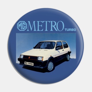 MG METRO TURBO - advert Pin