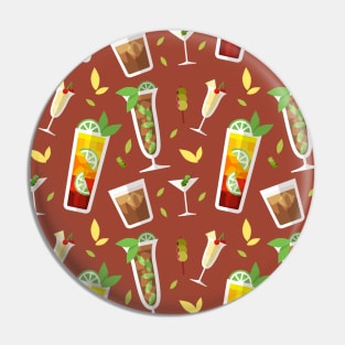 Drinks, Alcohol, Party, Cocktail, Summer, Glass, Juice, Gift Pin