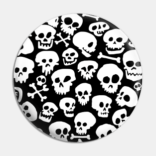 Skull Mask Pattern Skulls Pin