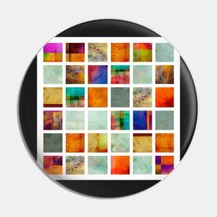 Color Block Collage - original abstract art Pin