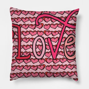 Love with endless hearts Pillow