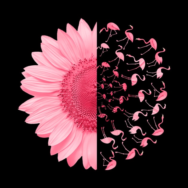 Pink Flamingo Daisy Breast Cancer Awareness Funny Love by mccloysitarh