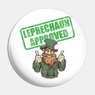 Leprechaun Approved Pin