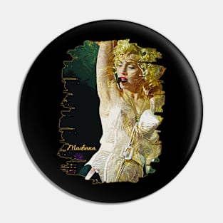 Madonna \\ 80s \ Brush Art Pin