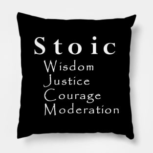 Four Virtues of Stoicism Pillow