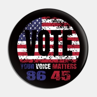 your voice matters 86 45 Pin