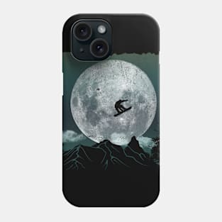 Snowboard Freestyle - Green Night Phone Case