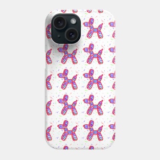 Balloon Dog Party (Red) Phone Case