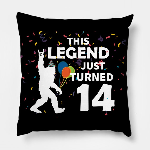 This legend just turned 14 a great birthday gift idea Pillow by JameMalbie