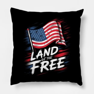 America Land Of the free Pillow