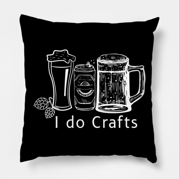 I do Craft Beer Pillow by The Salty Beach House