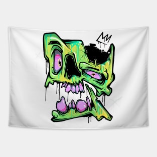 Graffiti Skull Tapestry