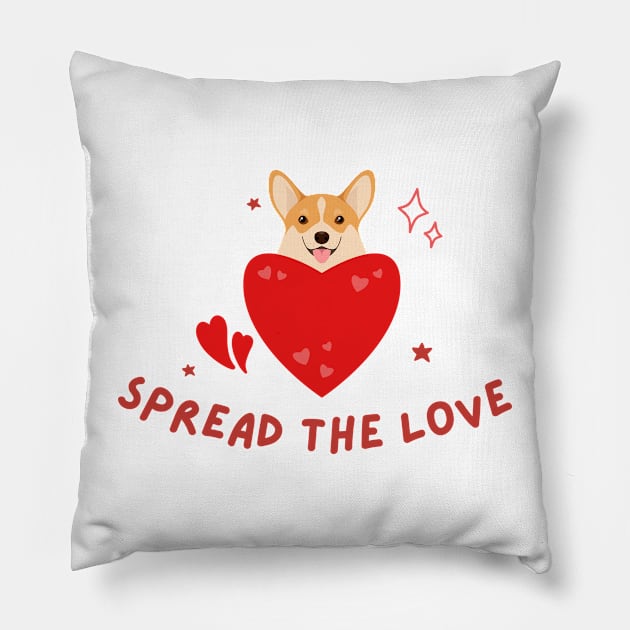 Spread the love Pillow by Tee Daisy