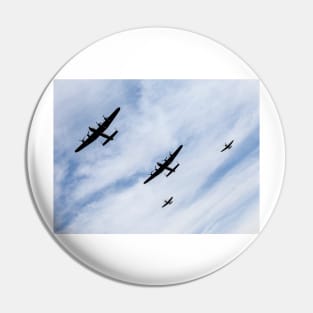 RAF Lancasters and Spitfires Pin
