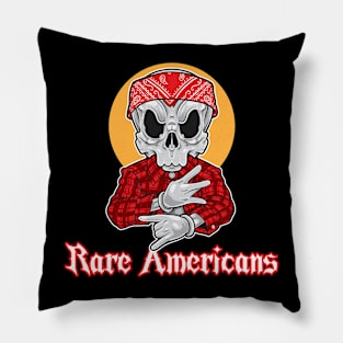 Skull Gangsta Rare Americans Pillow