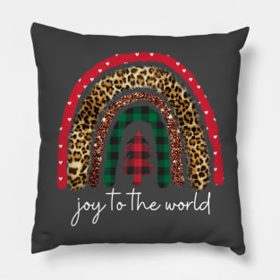 Joy to the World White Pillow