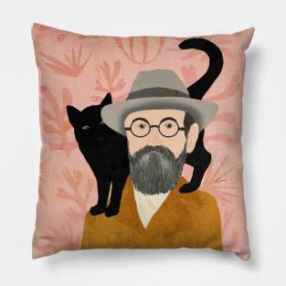 Henri and Puce Pillow