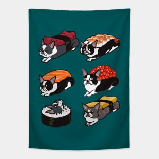 Sushi  Boston Terrier Tapestry