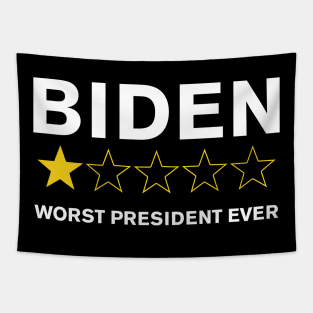 Biden Worst President Ever Tapestry