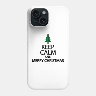 Keep calm and merry christmas Phone Case