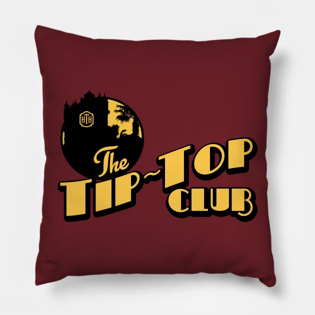 Tip Top Club Logo Pillow by Mouse Magic with John and Joie