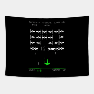 Space Invaders Mashup - Retro Shirt Tapestry