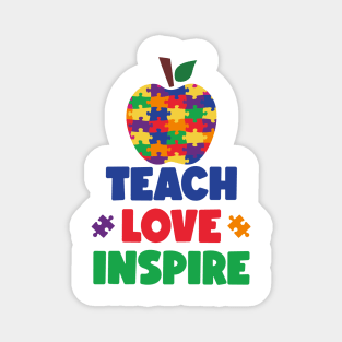 Autism Teacher Autism Awareness Gift for Birthday, Mother's Day, Thanksgiving, Christmas Magnet