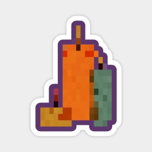 Fall Candles Pixel Art Magnet