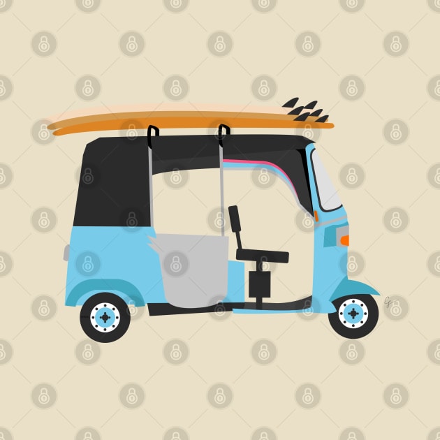 Surf Tuk Tuk in Sri Lanka by lymancreativeco