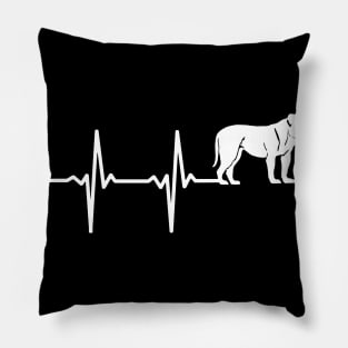 Bulldog Heartbeat Gift For Bulldogs Pillow