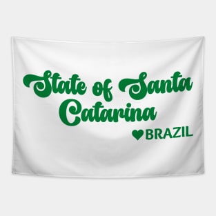 State of Santa Catarina: Eu amo o Brasil - I love Brazil Tapestry