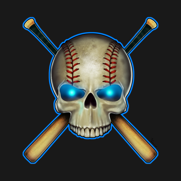 Baseball Skeleton Embroidery Baseball Skeleton Embroidery