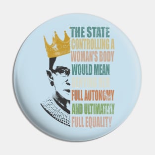 Ruth Bader Ginsburg Best Design Pin