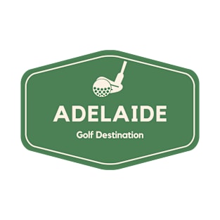 Adelaide Australia - Golf Course Travel Destination Logo T-Shirt