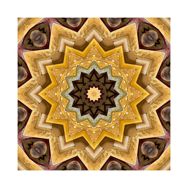 Mandala Kaleidoscope in Earth Tones by Crystal Butterfly Creations