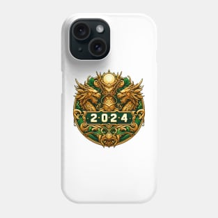 Wooden Gold Green Dragon 2024 No.3 Phone Case