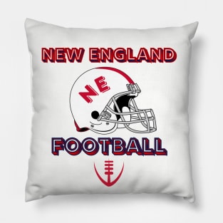 New England Football Vintage Style Pillow