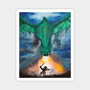 Dragon battle Magnet