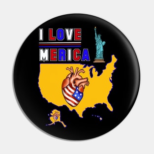 I love America Pin