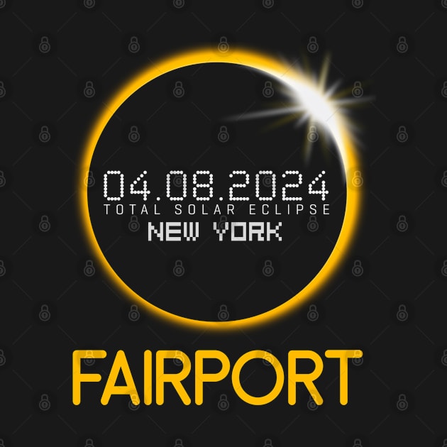 FAIRPORT New York Total Solar Eclipse April 8 2024 New York by TeeaxArt