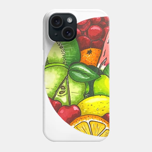 Fruits Phone Case by DoodlyStickers